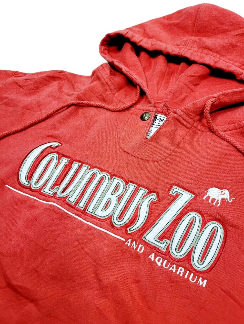 Vintage Columbus Zoo & Aquarium Red Hoodie Top Size: M